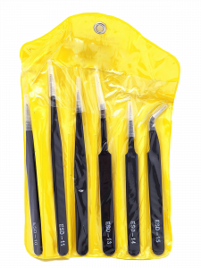 Набор антистатических пинцетов 6 штук Патриот PT-INO05